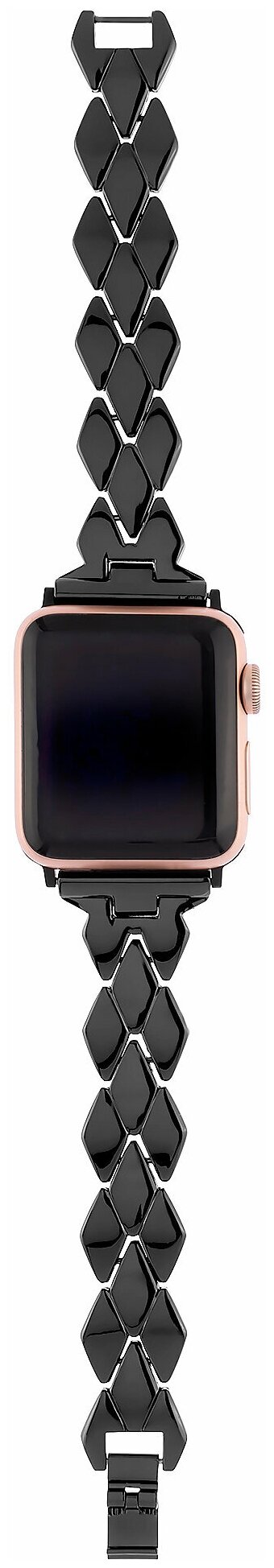 Ремешок ELEGANT для Apple Watch 38mm&40mm сталь чёрный