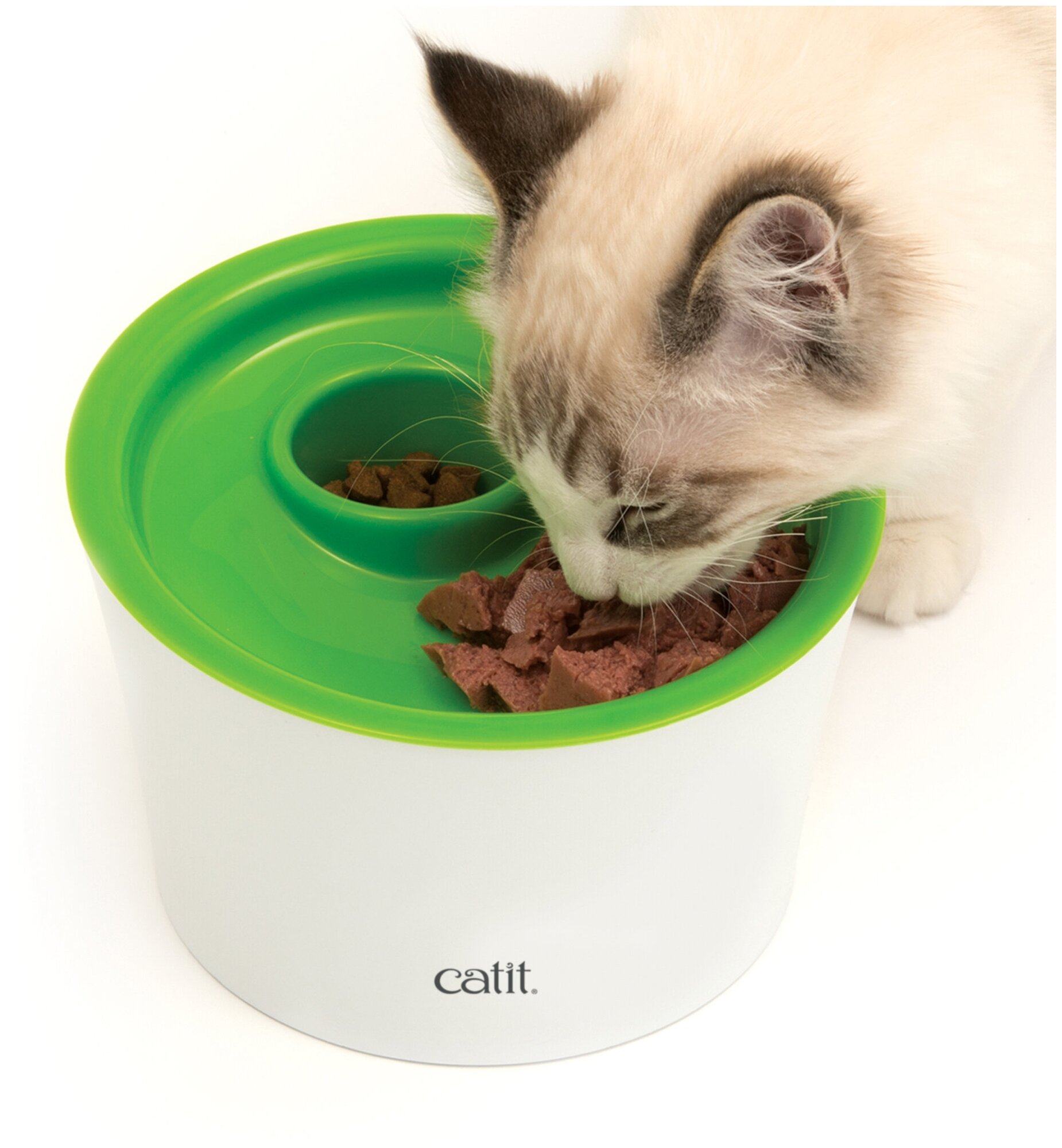 Мульти-кормушка Catit Senses 2.0 Hagen для кошек (Бело-зеленого цвета)