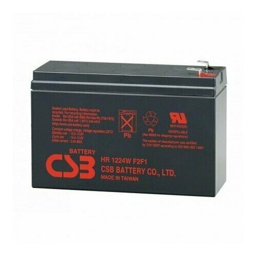 Аккумулятор 12V 6Ah CSB HR1224W F2