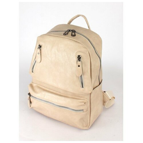 фото Рюкзак женский искусственная кожа adelia, бежевый китай