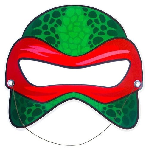 фото Маска из картона «черепаха раф», цвет красный страна карнавалия