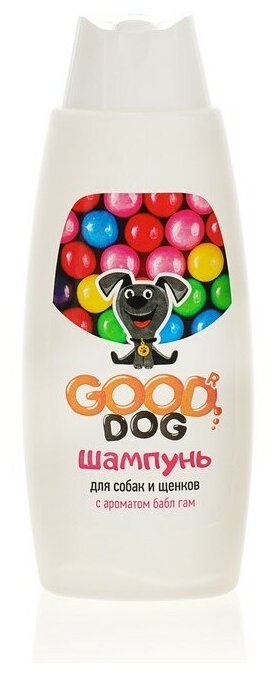 Шампунь для собак и щенков Good Dog с ароматом, Bubble Gum, 250 мл