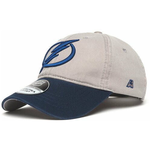 фото Бейсболка детская nhl tampa bay lightning для мальчика серая atributika & club мягкая, кепка нхл тампа-бэй лайтнинг атрибутика и клуб из хлопка
