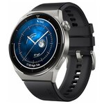 Умные часы Huawei Watch GT 3 Pro Odin-B19S Black Fluoroelastomer Strap 55028473 - изображение