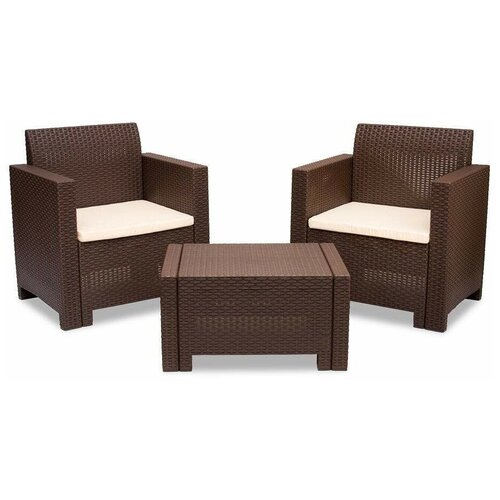 Комплект мебели B: rattan NEBRASKA TERRACE Set венге набор садовой мебели lori kj z1002 искусственный ротанг коричневый диван стол кресло с подушками