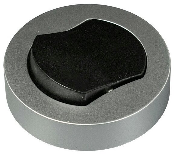 Выключатель 1-клавишный тз - gls progress круглый d66 мм черный