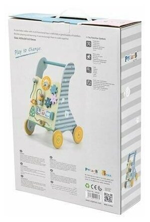 Ходунки-каталка Viga Toys PolarB с бизибордом (44028) - фото №5
