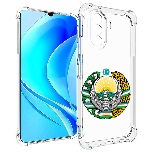 Чехол MyPads герб-узбекистана для Huawei Nova Y70 / Nova Y70 Plus (MGA-LX9N) / Huawei Enjoy 50 задняя-панель-накладка-бампер