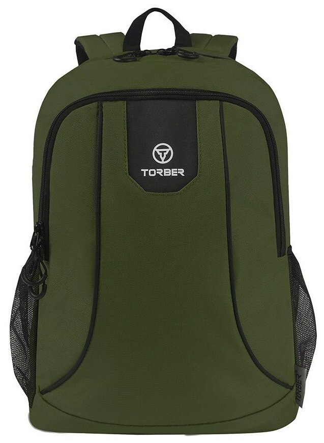 Повседневный рюкзак TORBER ROCKIT T8283-GRN с отделением для ноутбука 15", зеленый, полиэстер 600D, 46 х 30 x 13 см, 19 л