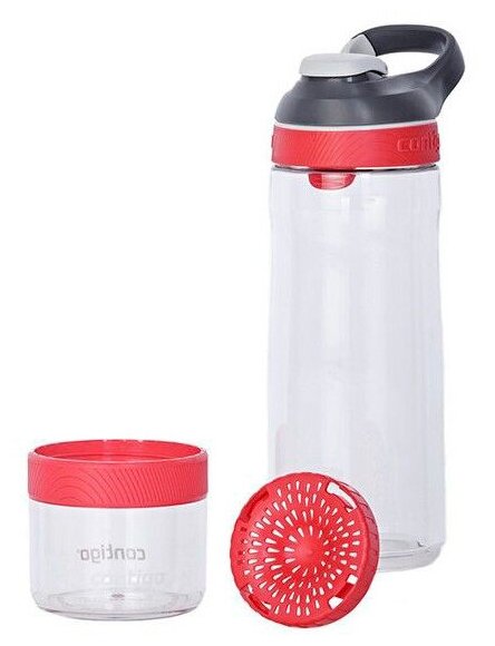 Бутылка Contigo Cortland Infuser 0.72л прозрачныйкрасный пластик 2095014