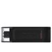 Флеш-память Kingston DataTraveler 70, USB-C 3.2 G1, чер, DT70/128GB