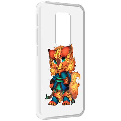 Чехол MyPads золотой-кот для Motorola Defy 2021 задняя-панель-накладка-бампер