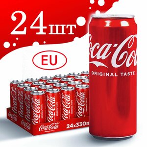 Coca-Cola Напиток газированный Кока Кола в банке 0.33 л х 24 шт