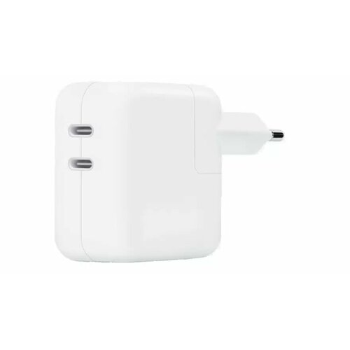 Сетевое зарядное устройство Dual USB-C 35W белый