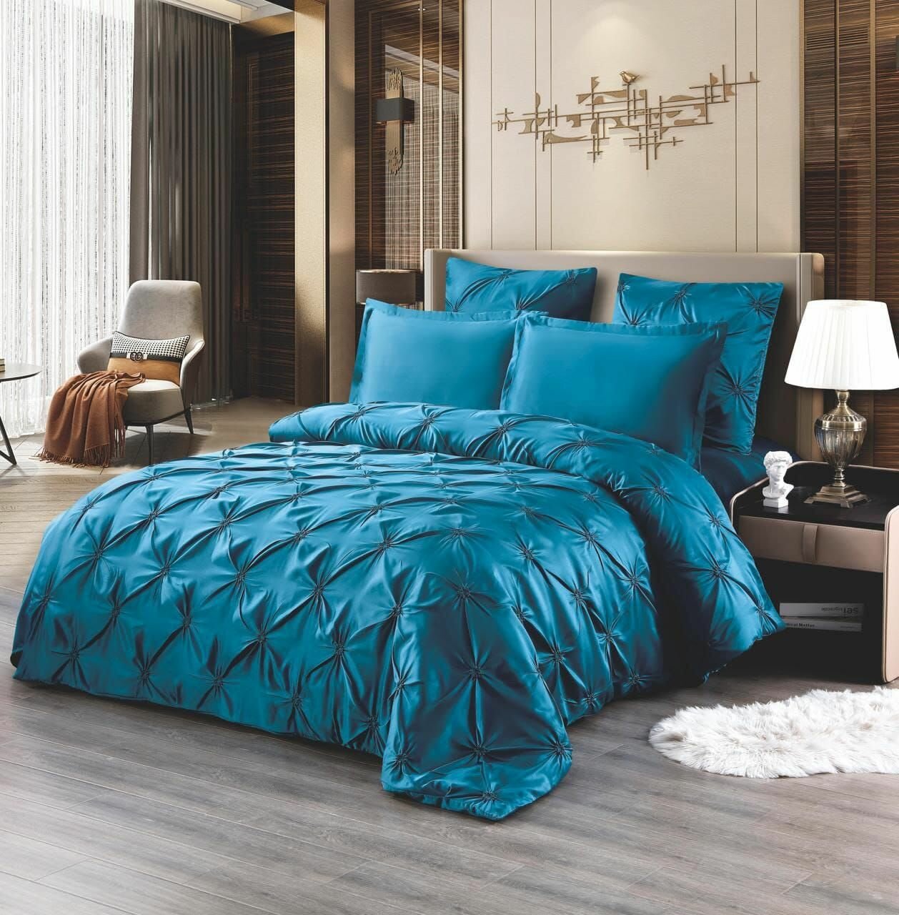 фото Постельное белье Шeлк-Сатин, Шeлковое белье в подарочной коробке, Евро размер