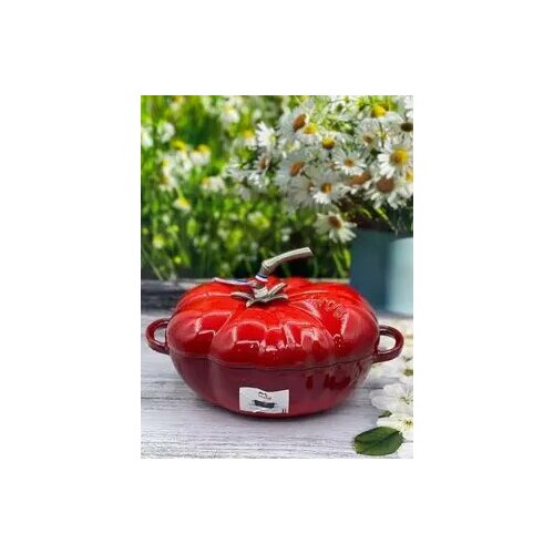 Кастрюля чугунная в форме помидора 17990₽