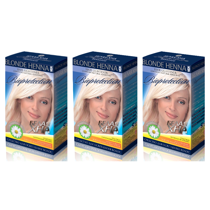 Белая хна Фито Косметик, Bioprotection, 70 гр, 3 шт.