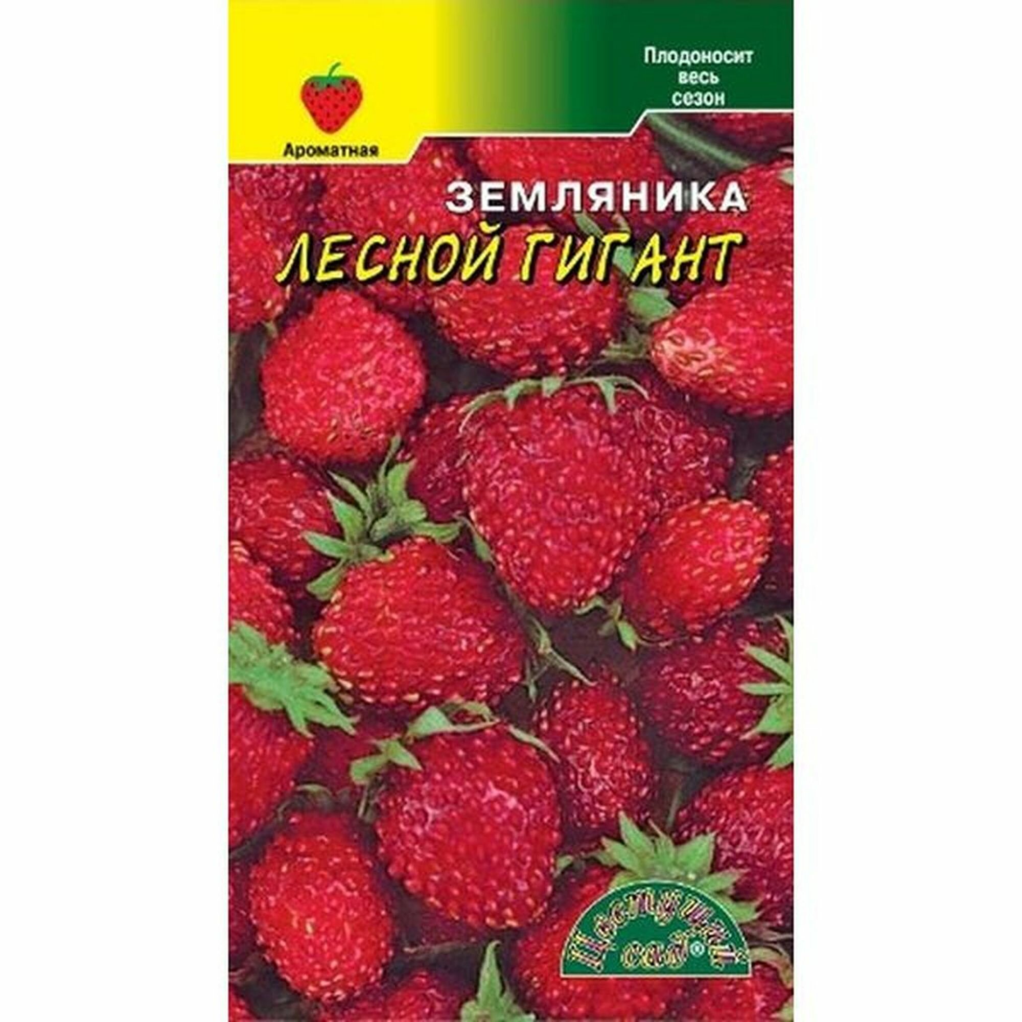 Семена Земляника Лесной гигант раннеспелый (Цветущий Сад) 003г