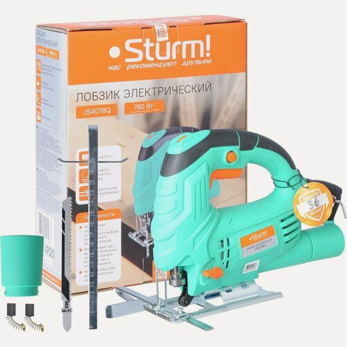 Изображение товара Лобзик электрический Sturm! JS4078Q, с маятниковым ходом, 780 Вт