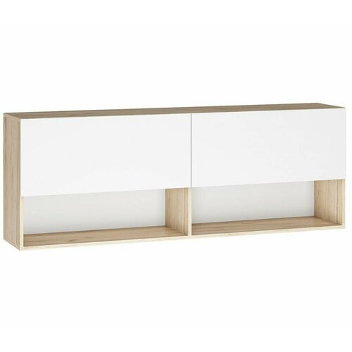 Шкаф навесной LMRU Алетра ПЛ01-1600 дуб крафт серый глянец белый 5720₽