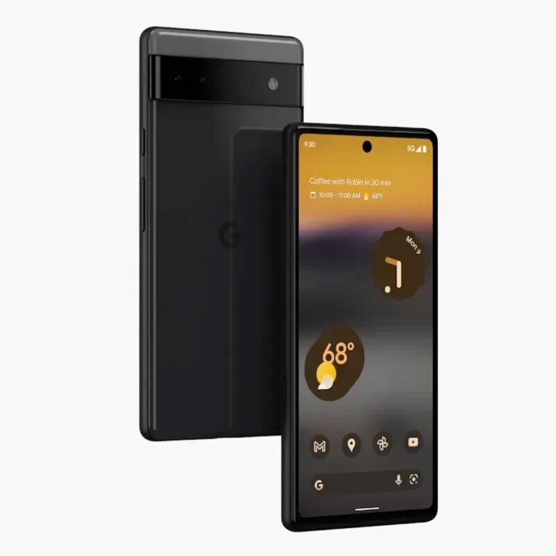 Google Pixel 6a 5G, 6,1-дюймовый OLED-экран HDR, 6 ГБ ОЗУ, 128 ГБ ПЗУ, NFC, Google Tensor, восьмиядерный, NO OEM Phone Only, Google, Pixel 6a, Смартфон, Черный, 128ГБ, global, б/у