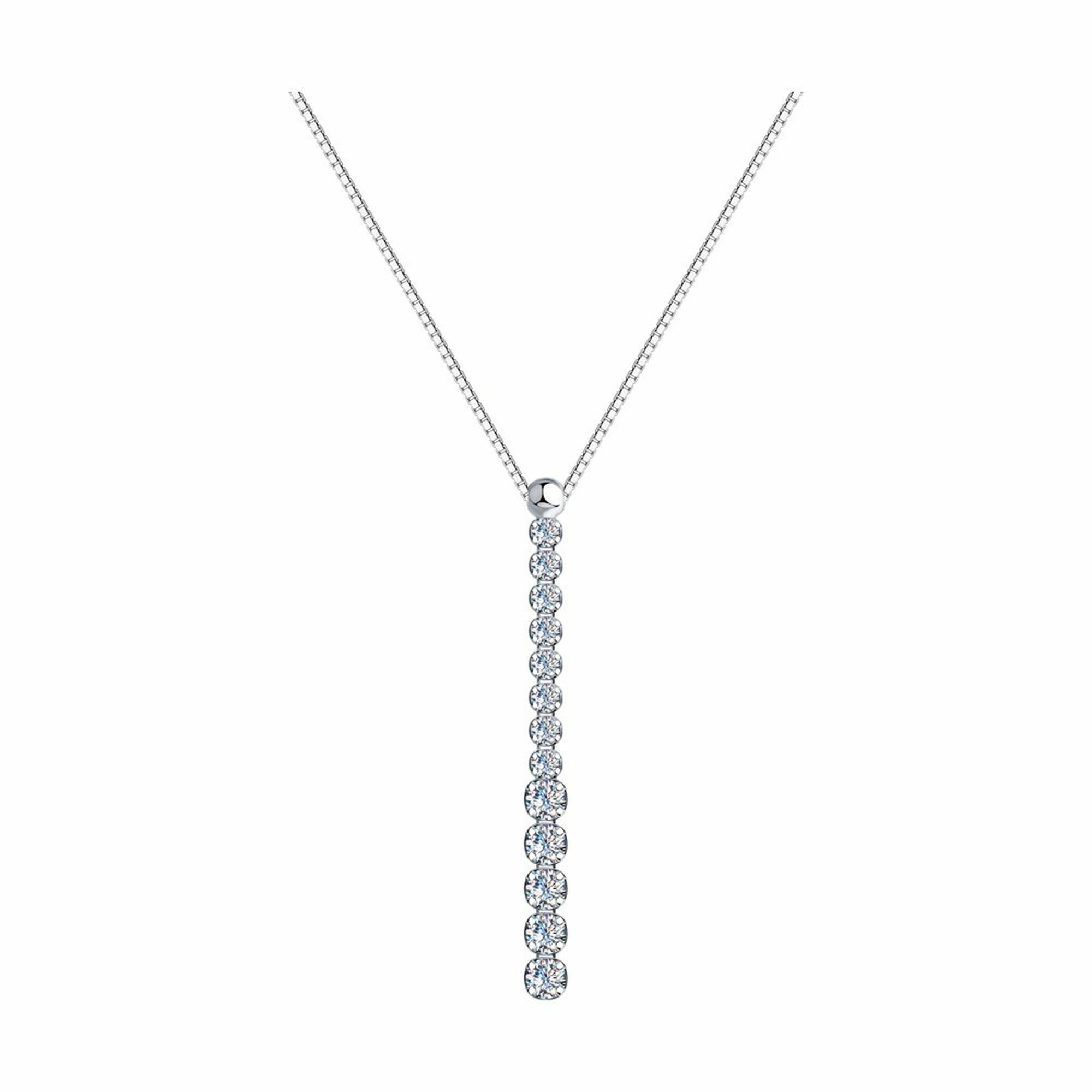 Колье Diamant online, серебро, 925 проба, фианит