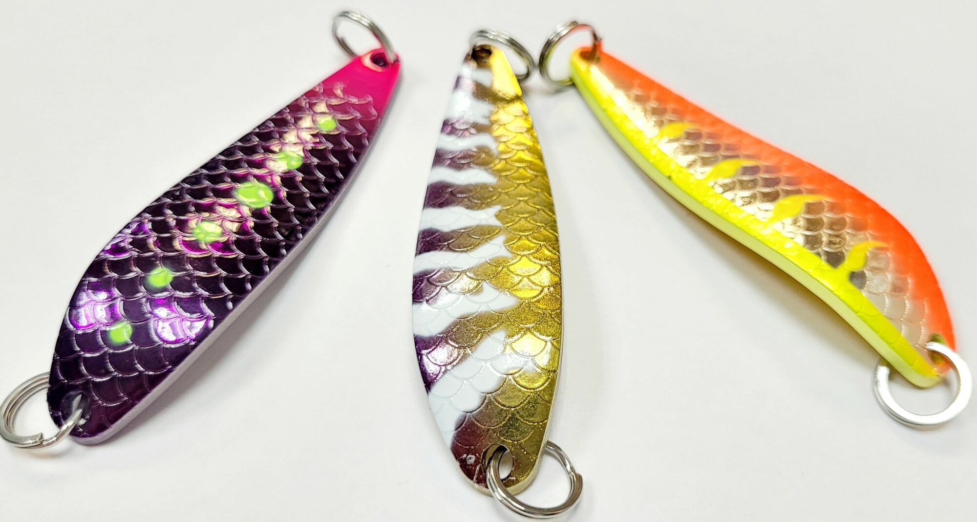 Блесна для горбуши комплект 40 грамм, три штуки микс цветов 7