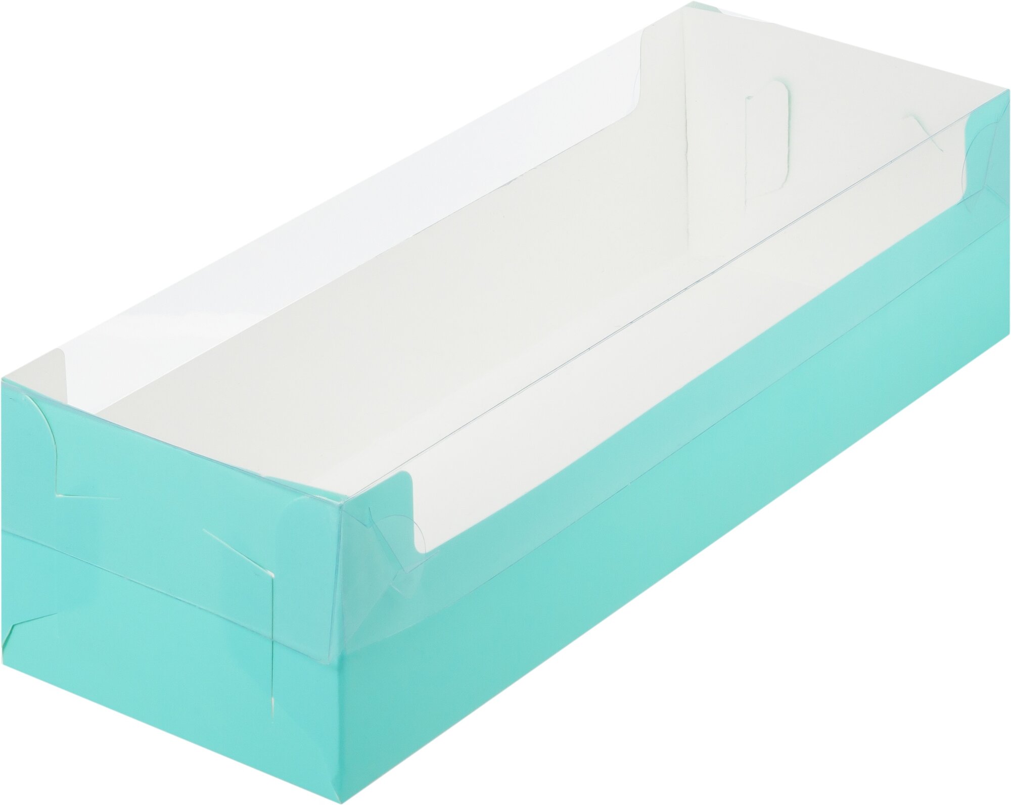 Упаковка для рулета с прозрачной крышкой 30х11х8 см. Тиффани