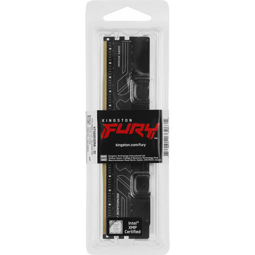 Модуль памяти Kingston 32GB DDR5 6000 FURY Renegade Pro RDIMM Black XMP ECC Registered DIMM Single Module 1RX4 32-38-38 135V 288-pin 16Gbit 32585₽