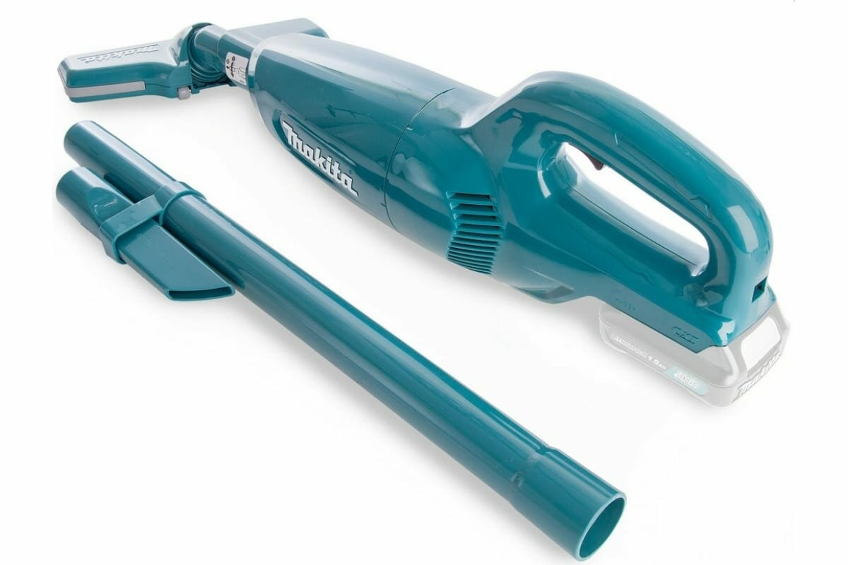 Набор инструментов Makita: дрель-шуруповерт DF333DZ + пылесос CL106FDZ + 2 аккумулятора BL1016 + з/у DC10WD CLX226X1 — фото 1
