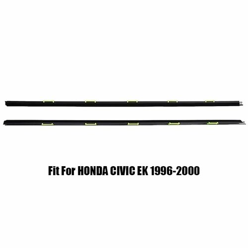 Резиновая уплотнительная лента для оконного стекла автомобиля водонепроницаемая нажимная лента подходит для HONDA CIVIC EK 1991-2000 72410-S03-003 72450-S03-003 Black-For 1996-2000 3801₽