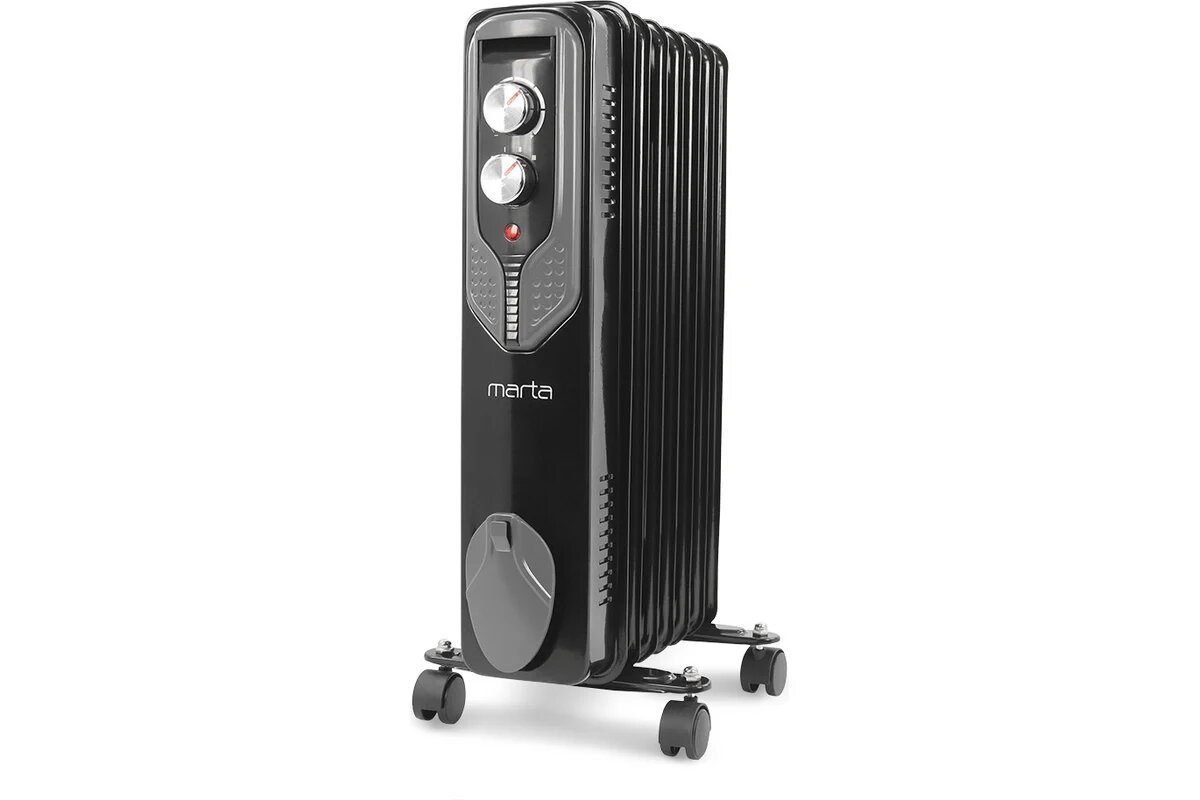 MARTA MT-OH2429B черный жемчуг масл. обогреватель 38457