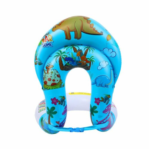 Жилет для плавания детский надувной. Размер S (2-5лет) Голубой