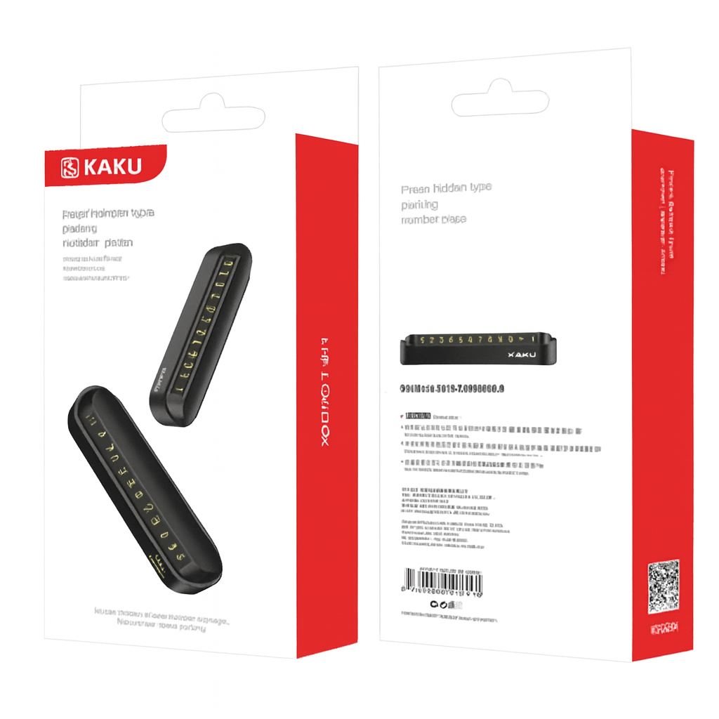 Табличка с номером телефона KAKU KSC-264, белый, для автомобилей