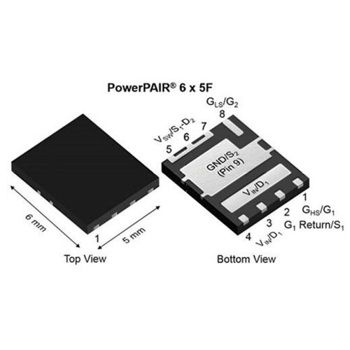 SiZF906DT-T1-GE3-HF Dual N-Channel MOSFET 30V 60A 33900₽