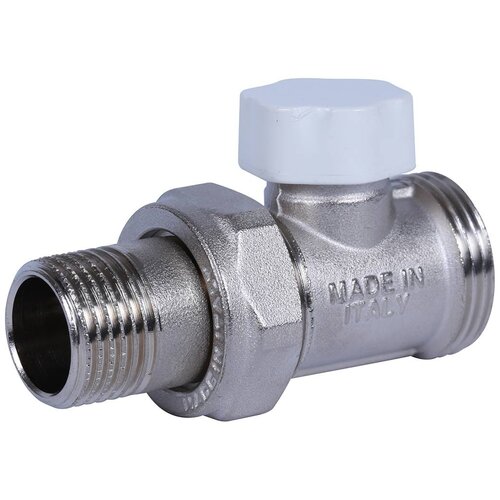 Запорный клапан STOUT SVL-1196 муфтовый (НР/НР) Ду 15 (1/2) запорный клапан stout svl 1156 муфтовый вр нр латунь для радиаторов ду 15 1 2