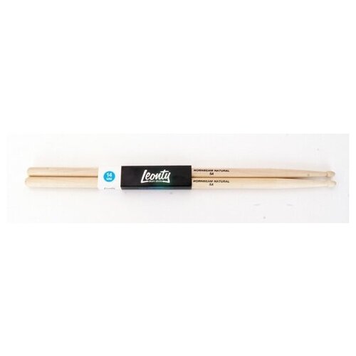 Палочки для барабана Leonty L5AW Hornbeam Natural 5A sb101 meinl standard 5a барабанные палочки деревянный наконечник meinl