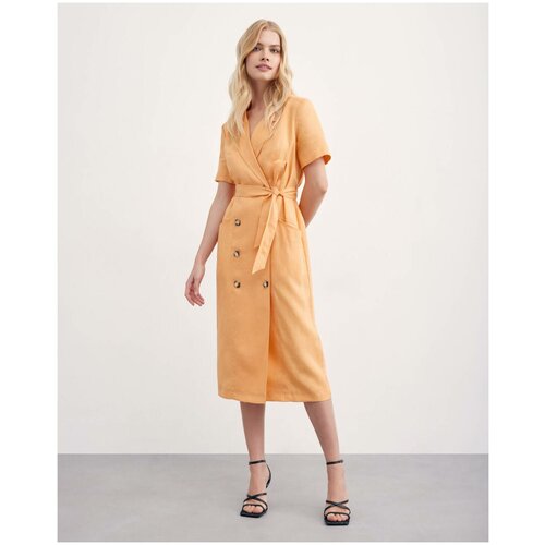 фото Двубортное льняное платье (m) i am studio