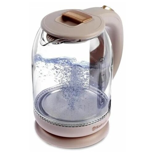 Чайник электрический Sakura SA-2709CW стекло 18 л 1800 Вт бежевый 280000₽