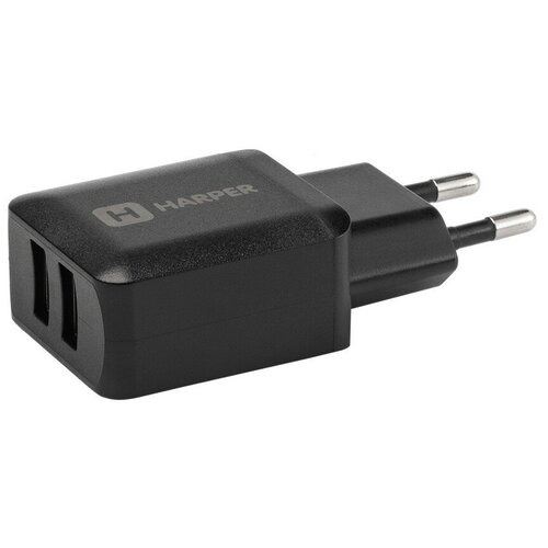 Cетевое ЗУ HARPER WCH-8220 СЗУ 2хUSB 2.4A QUICK CHARGE черный