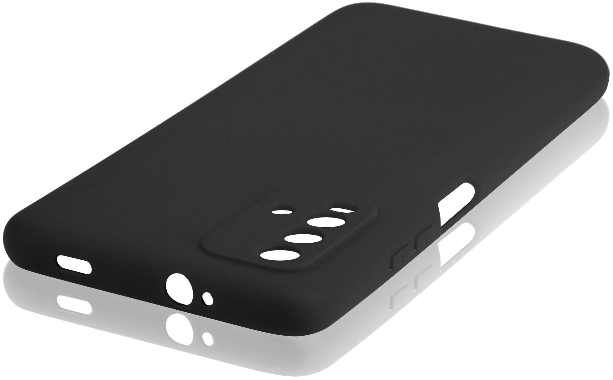 Чехол ROSCO для Xiaomi Redmi 9T, Poco M3 (Сяоми Редми 9Т, Поко м3), бортик (защита) вокруг блока камеры, силиконовый чехол, черный