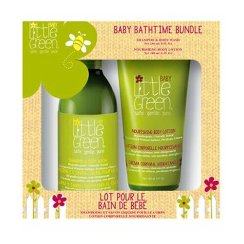Little Green Baby: Набор Комплект для купания малыша (Baby Bathtime Bundle), 2 шт набор для детей baby bathtime bundle шампунь и гель для тела shampoo
