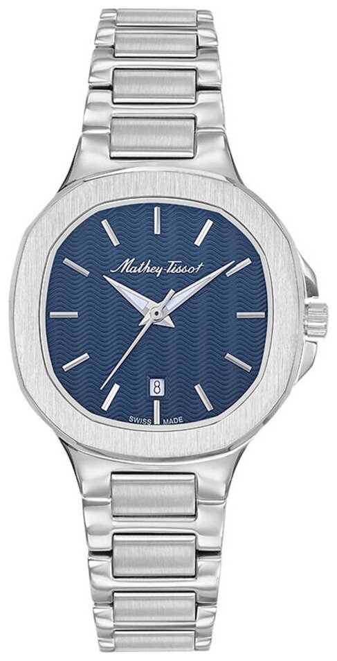Наручные часы Mathey-Tissot, серебряный, синий
