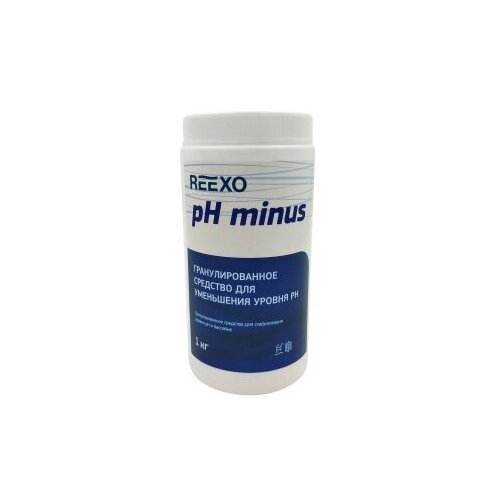 Регулятор pН-минус Reexo pH- быстрорастворимый, гранулы, банка 1 кг, цена за 1 шт регулятор ph минус аквадача для гранулы 1 6 кг