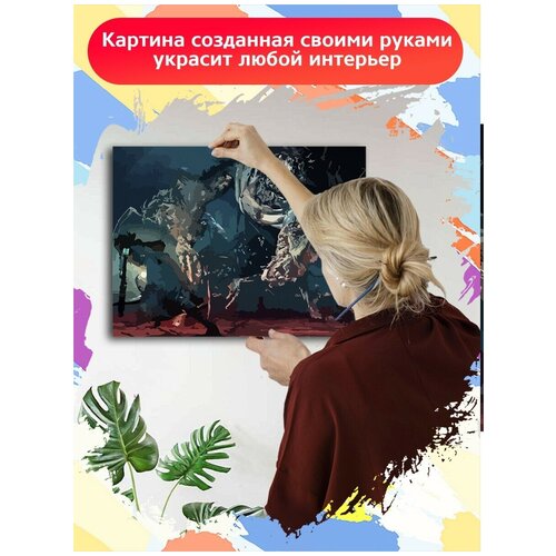 Картина по номерам игра Bloodborne - 6551 Г 30x40 картина по номерам игра bloodborne 6551 г 60x40