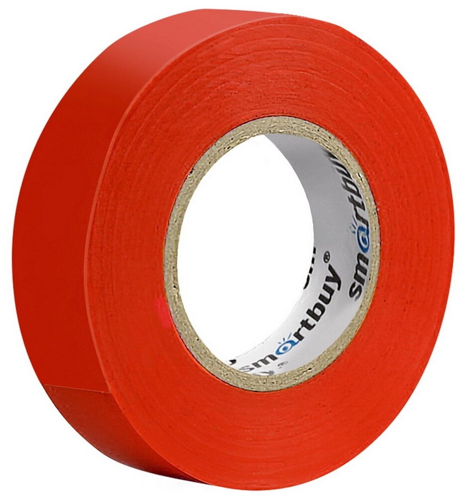 фото Изолента Smartbuy Изолента ПВХ красная 15x0.13 мм, 10 м