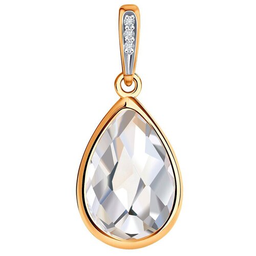 фото Подвеска sokolov diamonds из золота с бриллиантами и горным хрусталем 73-00013