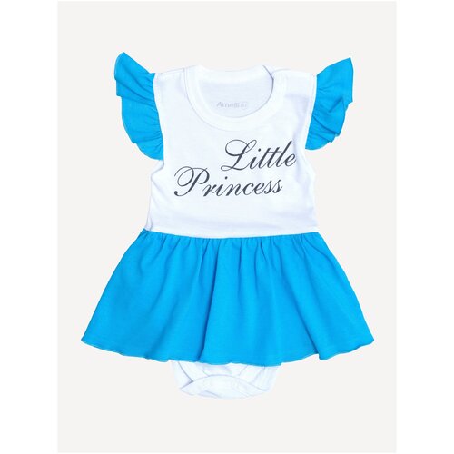 фото Платье-боди "принцесса", данди юнди, рост 68, размер 44, зеленый