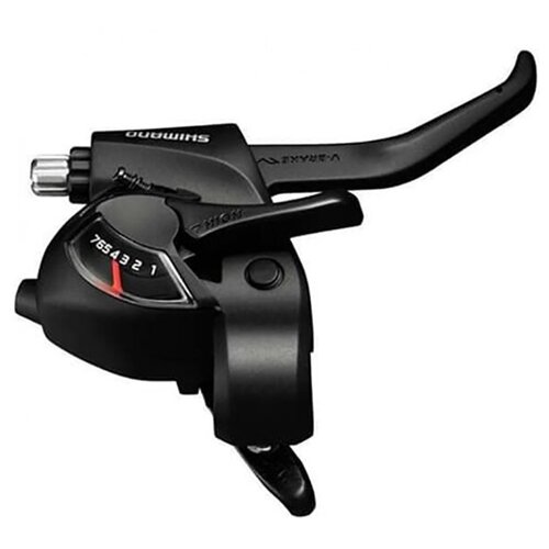 Шифтер комбинированный Shimano ST-EF41, правый, 7 скоростей, трос 2050мм, черный