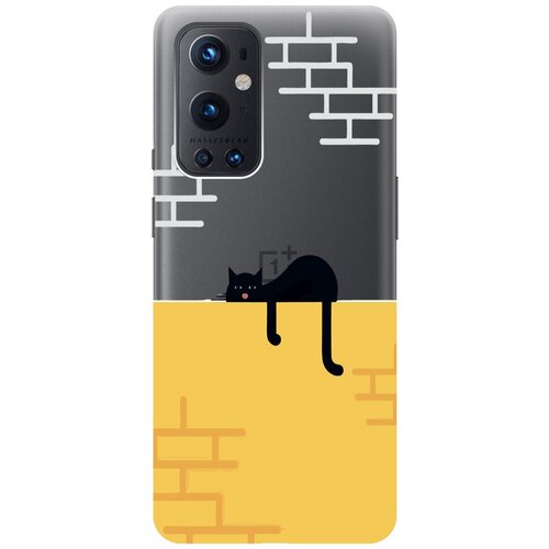 Силиконовый чехол на OnePlus 9 Pro, ВанПлюс 9 Про с 3D принтом Lazy Cat прозрачный силиконовый чехол на oneplus 9 ванплюс 9 с 3d принтом disgruntled cat прозрачный